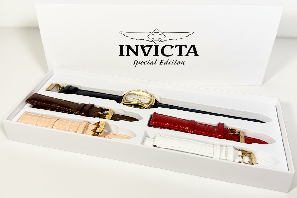 49816 Invicta Lupah Ladies Watch 29mm Silver Dial 5 band Interchangeable NIB