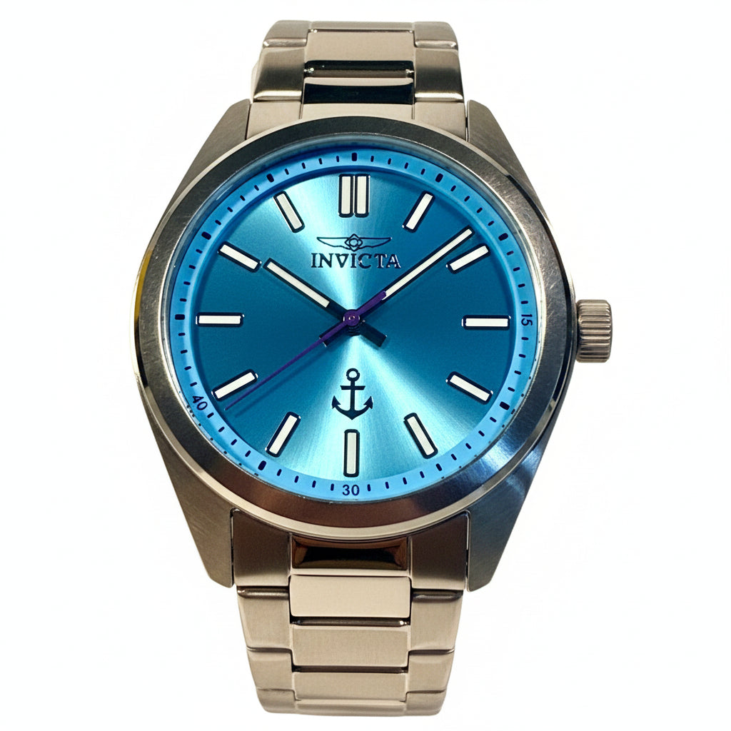 49989 Invicta Ocean Voyage Mens Watch 41mm Stainless Steel Blue Dial Bracelet