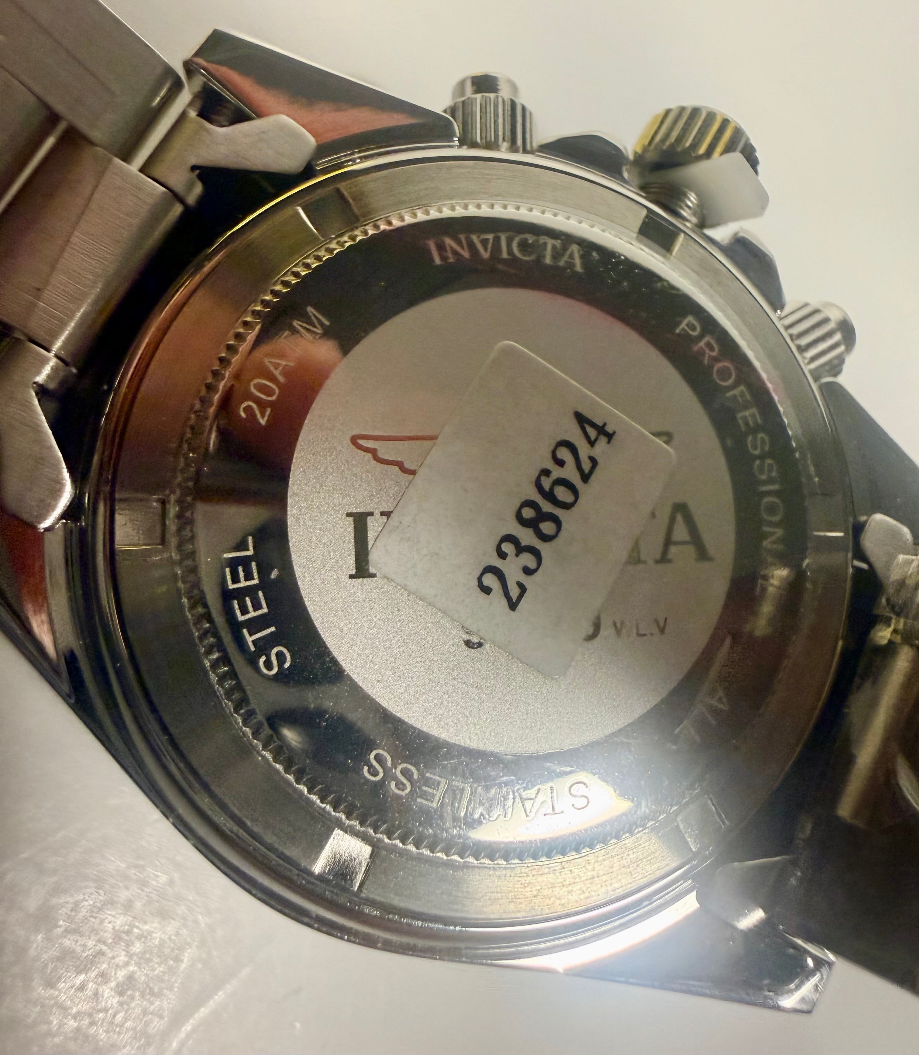 Invicta Speedway Torvane Men's Watch - 39.5mm. Steel (9329) caseback