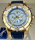 TechnoMarine Reef Shark Swiss Ronda Z50 Caliber Men's Watch - 48mm. White, Blue (ZG-TM-519007) Face View