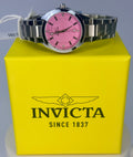 070245 Women's Celestial 24mm Pink Dial Stainless Steel Bracelet Timepiece