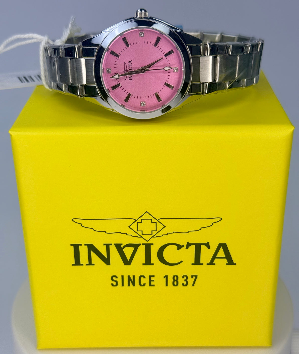 070245 Women's Celestial 24mm Pink Dial Stainless Steel Bracelet Timepiece