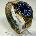 69033 Invicta Specialty Gold Tone Blue Dial 42mm Stainless Steel Mens Watch 30M