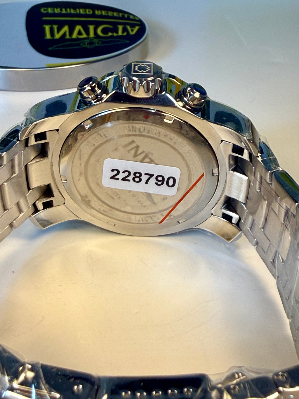Invicta Pro Diver Scuba 48mm Watch back with visible brand name and model number on a white background