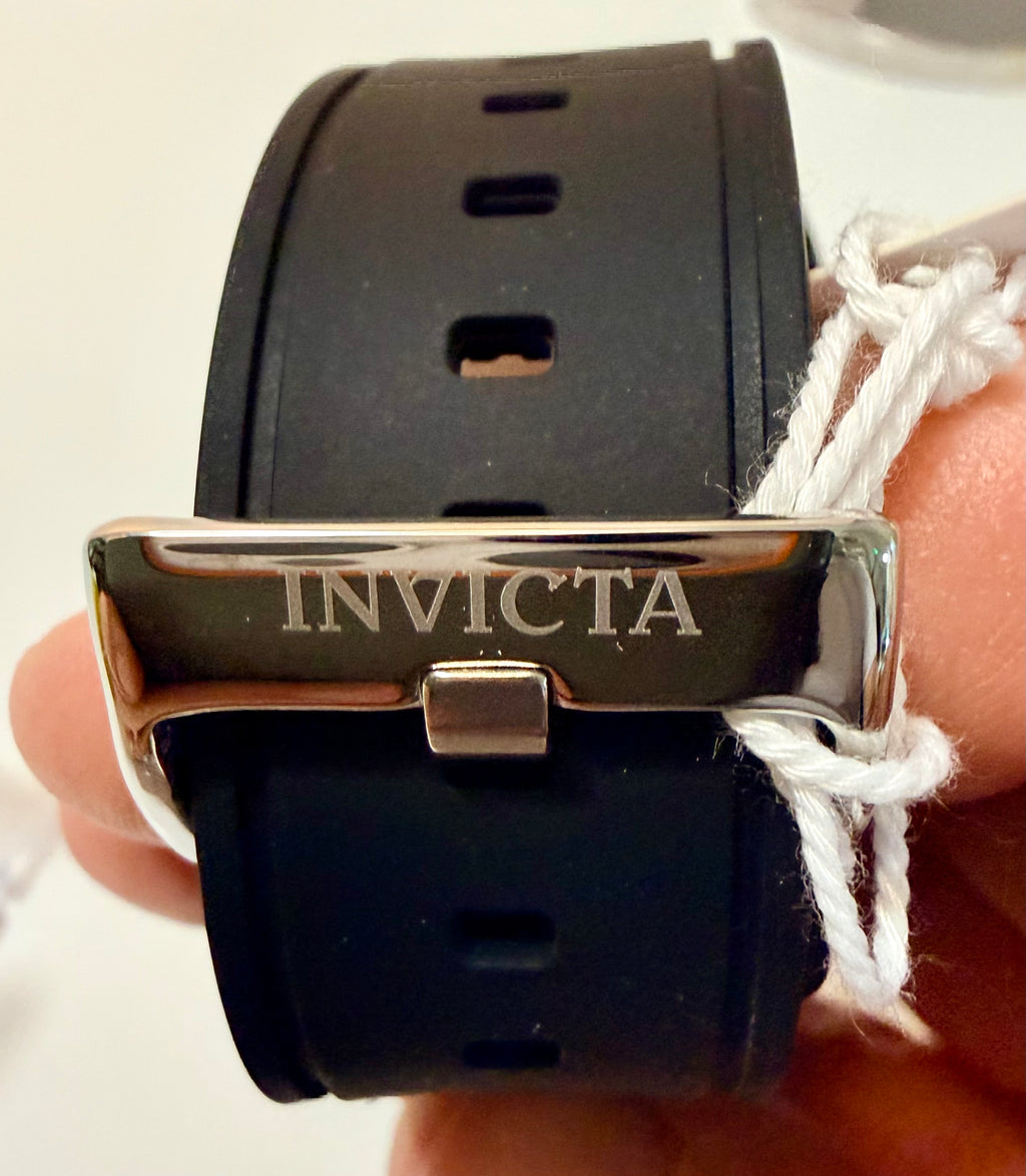 Invicta 70148 S1 Rally 48mm Black and Gold Chronograph Quartz Silicone Strap