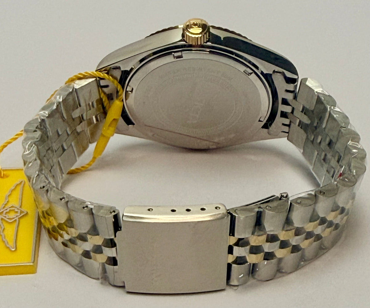 29382 Specialty Lumeris 43mm Stainless Steel Gold Dial Analog Watch Stainless Steel