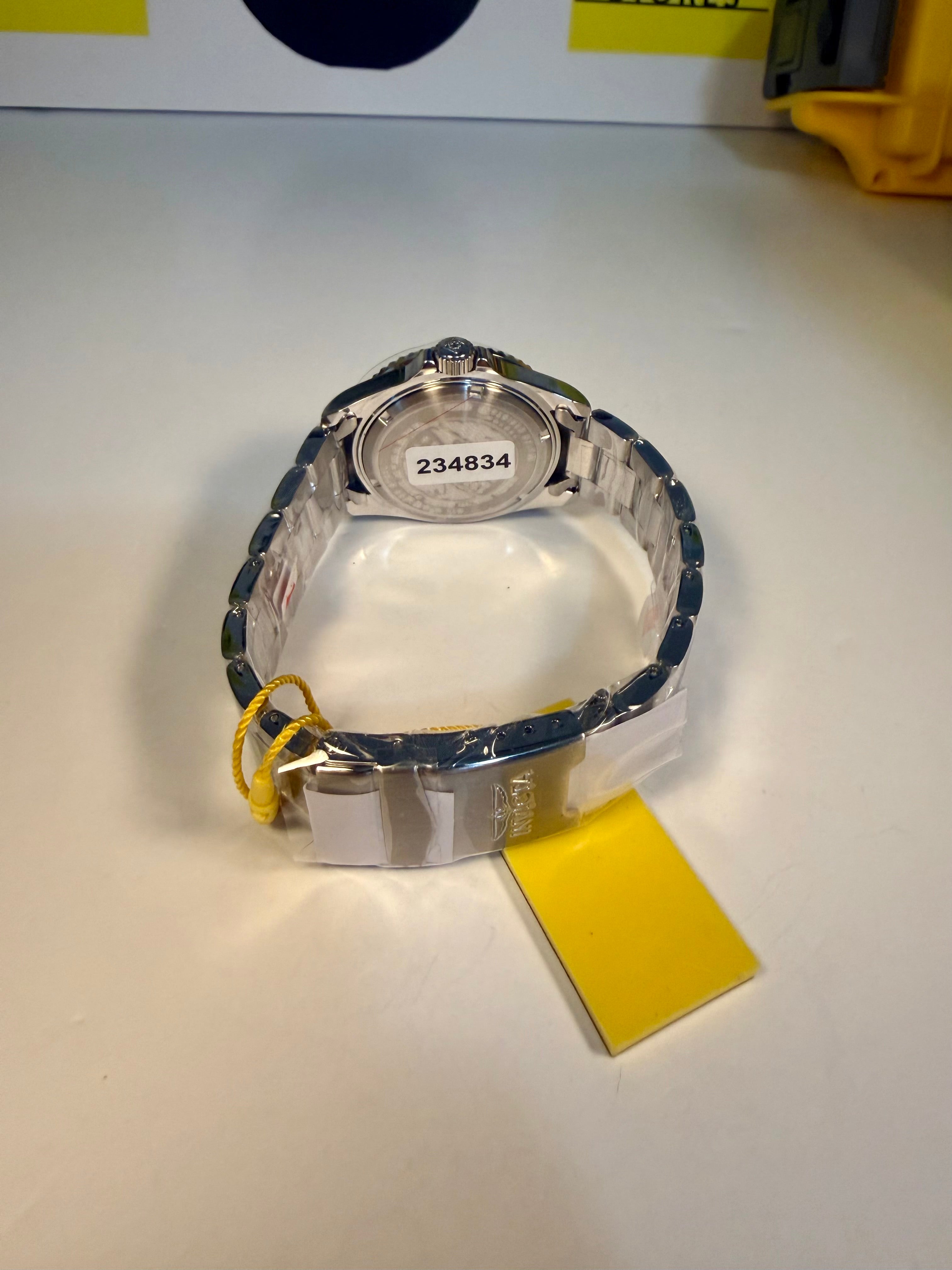 Invicta Pro Diver 12819 Swiss Ronda 515 40mm 0.06ctw Diamond Watch with a visible model number on a white surface
