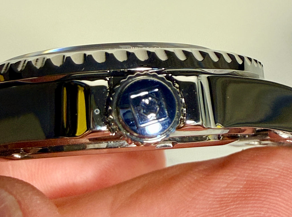 69726 Invicta Mens Specialty Velario Stainless Steel 41mm Blue Dial 30m Watch crown