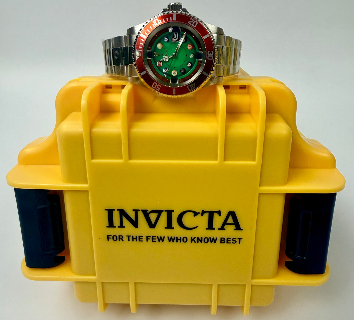 50523 Mens Pro Diver House of Cards Green Dial 40mm Watch with Divers Case