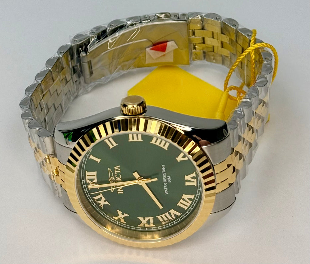 47403 Invicta Specialty Windsor Mens Watch 43mm Two Tone Steel Green Dial