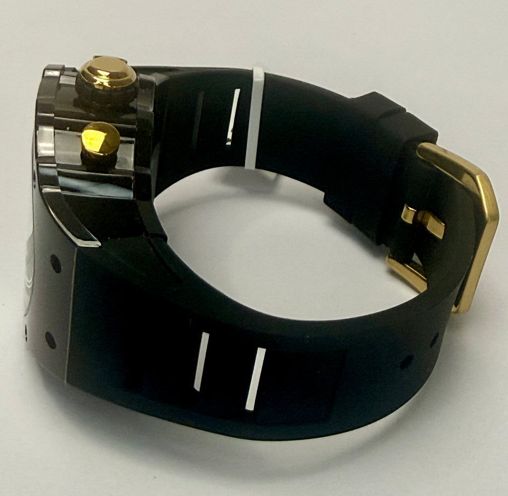69650 Invicta Racing Vaulthan Black Chronograph Silicone Band 43.5mm