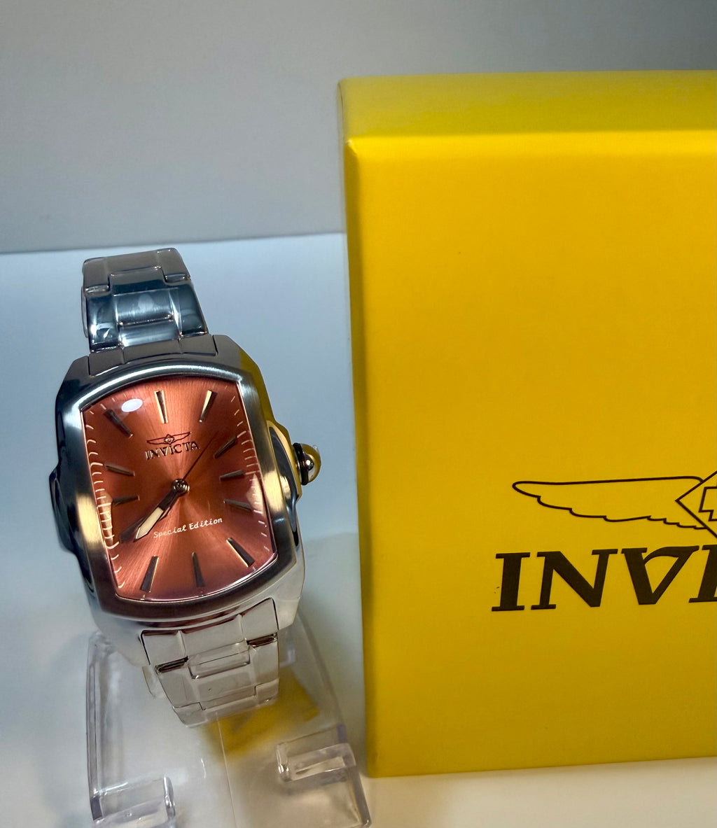 Invicta Lupah Lady 29mm Stainless Steel Pink Dial Japanese Quartz Watch 24113
