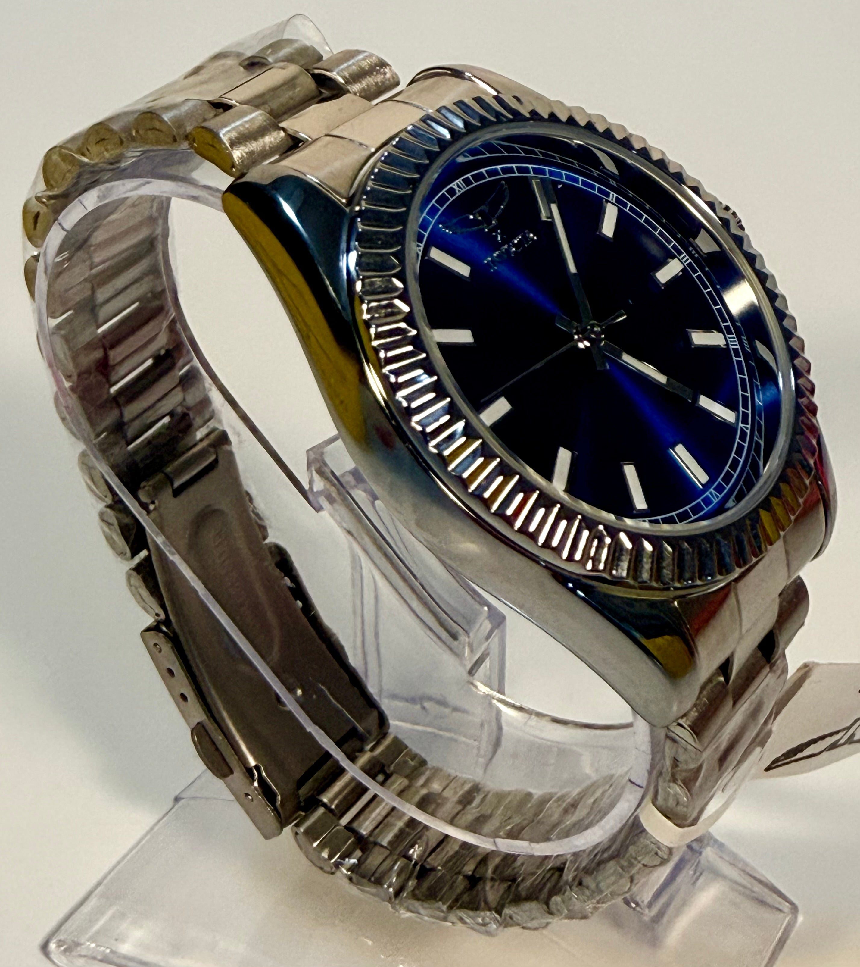 69015 Invicta Mens Specialty Stainless Steel 40mm Blue Dial 30m Bracelet Watch other side