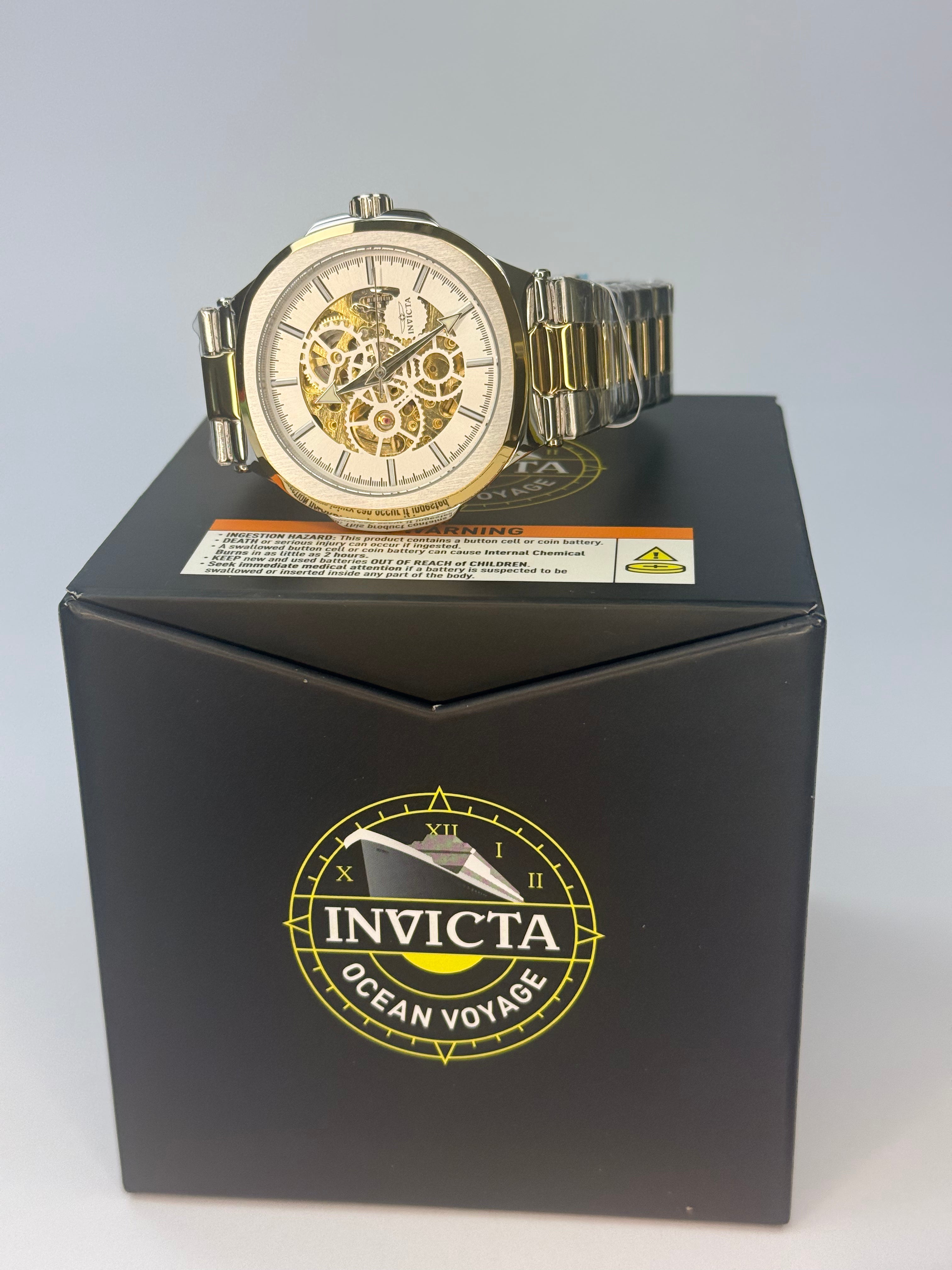70003 Invicta Objet D Art Cadrivex Automatic Mens Skeleton Dial Watch 44mm
