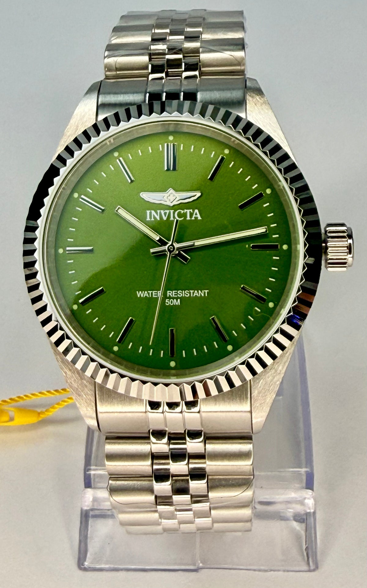 49313 Invicta Specialty Mens Watch 43mm Steel Green Dial Three-Hand