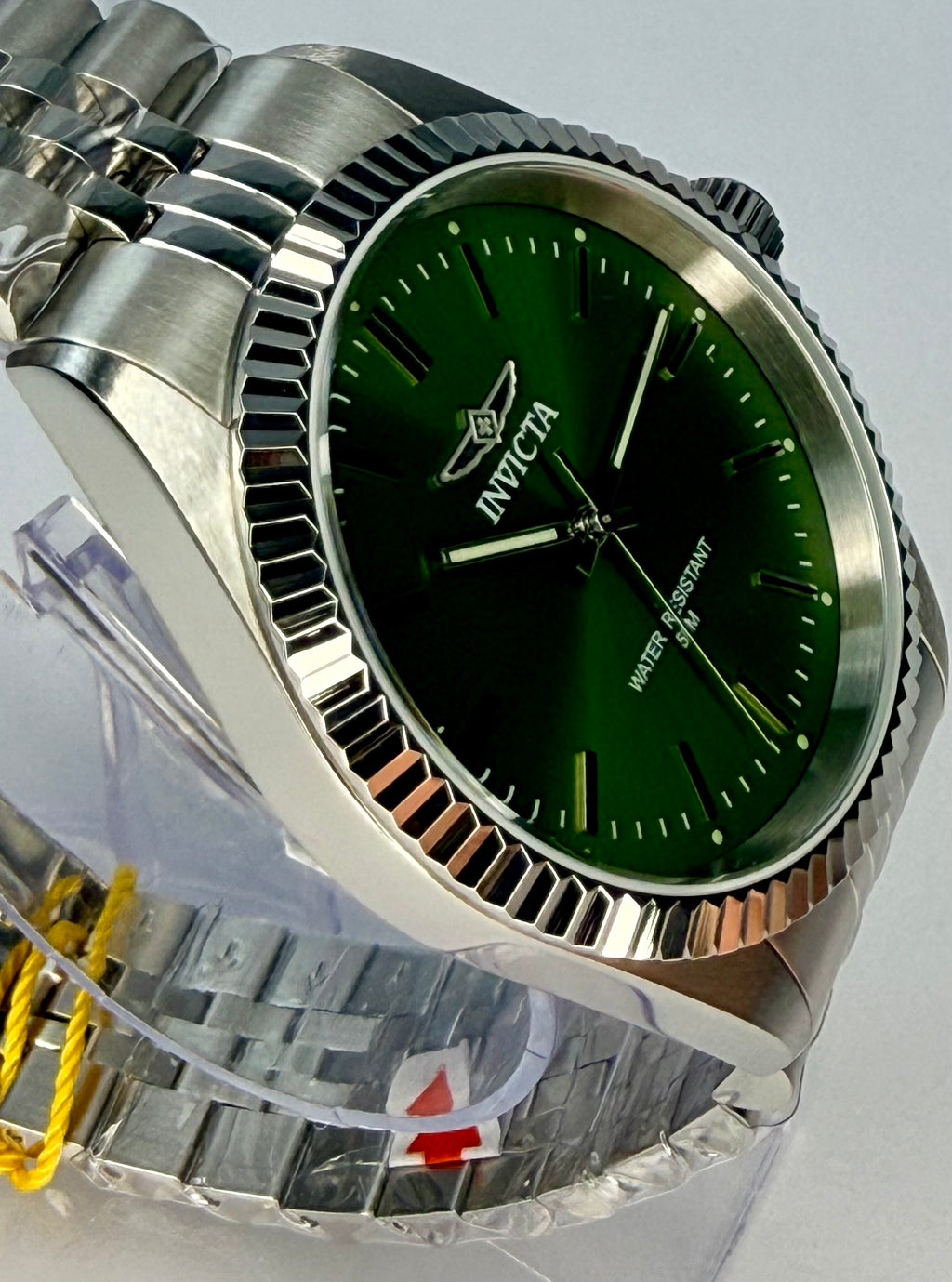 49313 Invicta Specialty Mens Watch 43mm Steel Green Dial Three-Hand