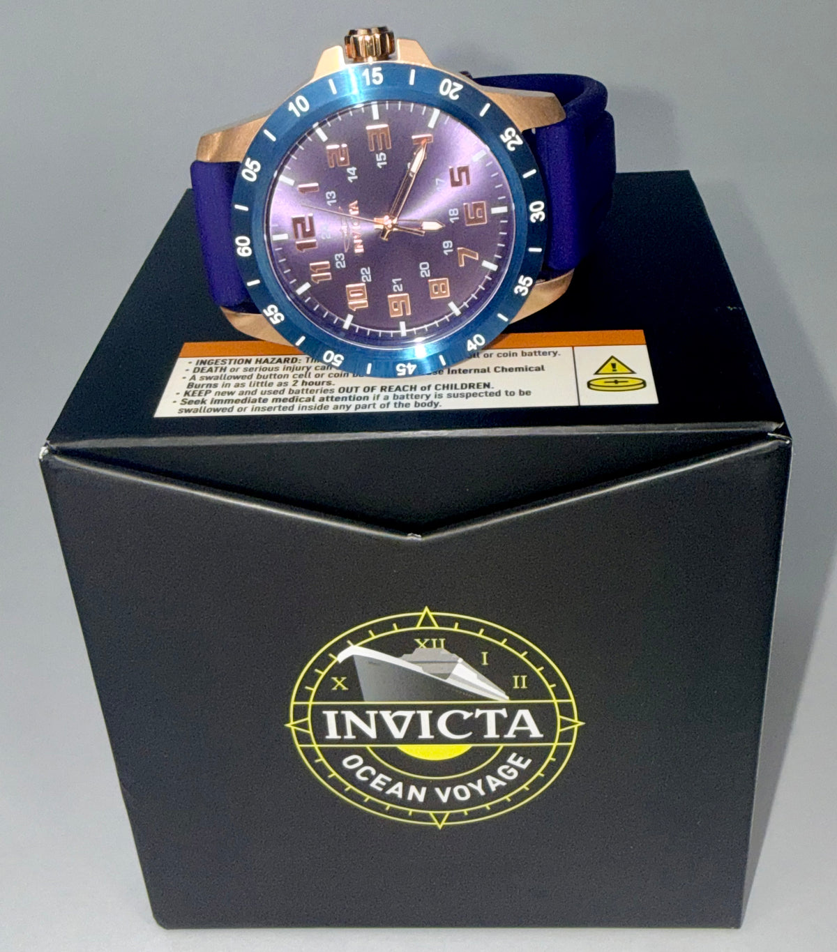 40001 Invicta Mens Pro Diver Stratus 45mm Blue Dial Blue Silicone