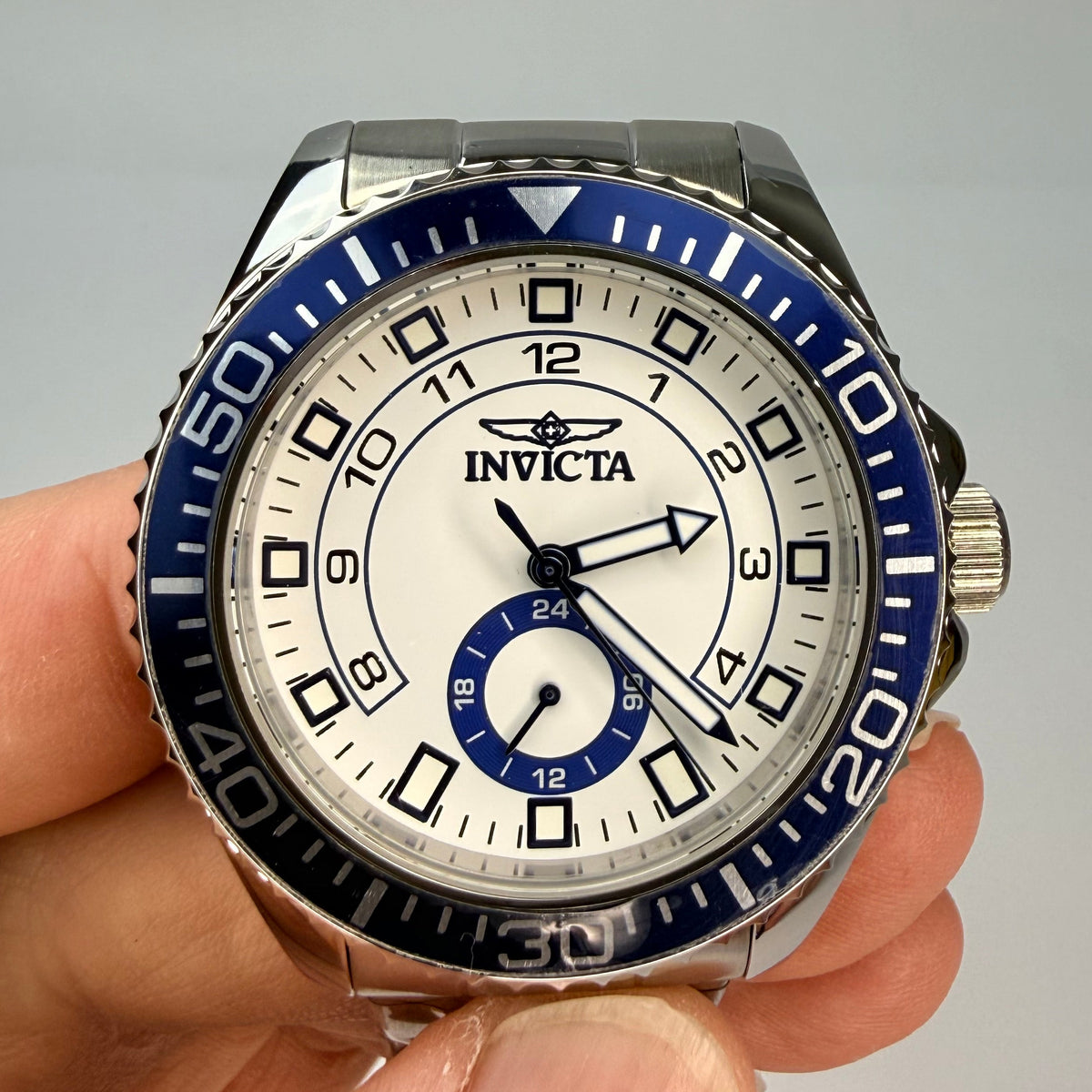 47124 Invicta Mens Pro Diver Command 44mm White Dial in ABS Divers Case