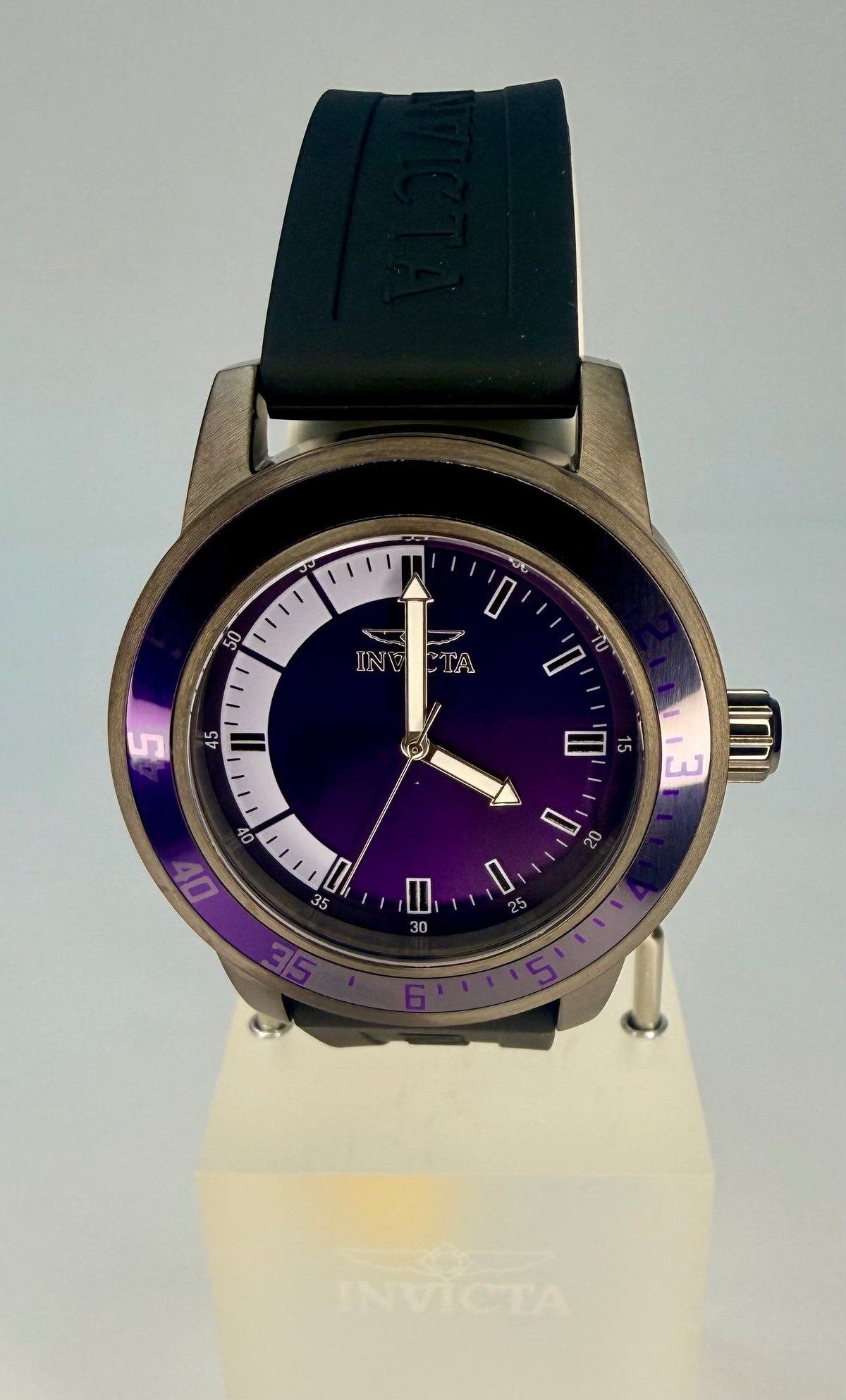 35780 Invicta Specialty Compass Mens 45mm Purple Dial White Accent Watch