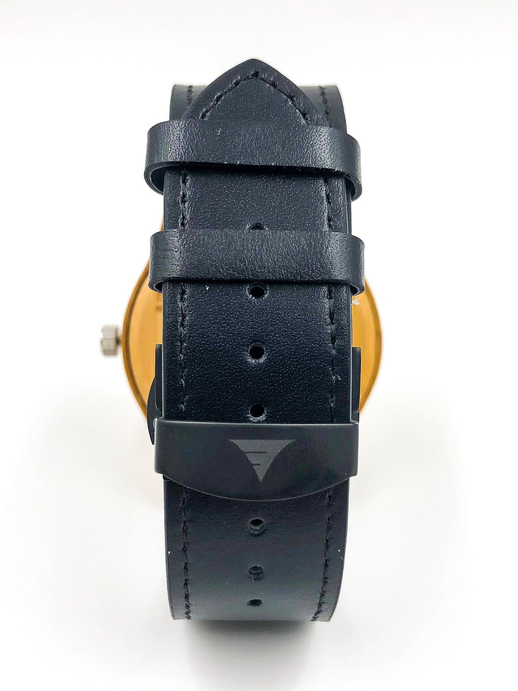 Everwood Kylemore Multi colored Bamboo Quartz Watch 45mm case leather strap