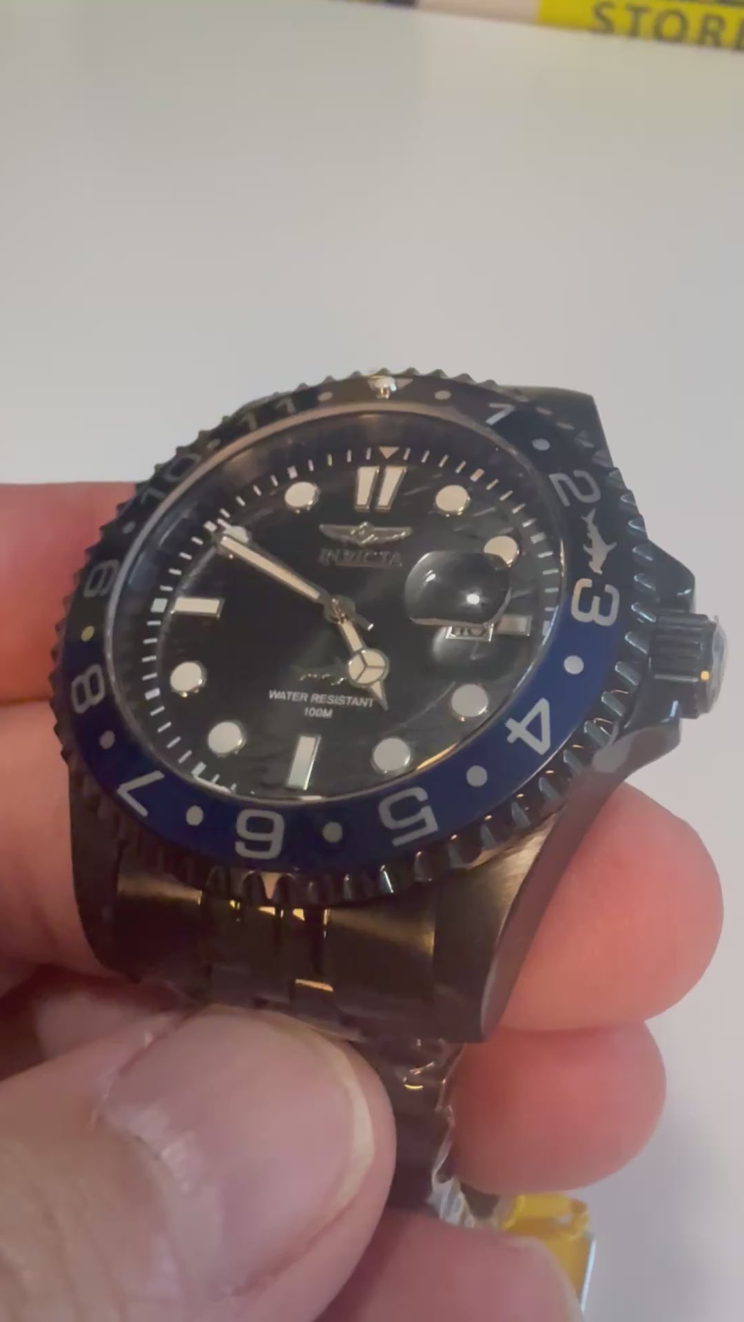 Invicta Mens Pro Diver Black and blue 