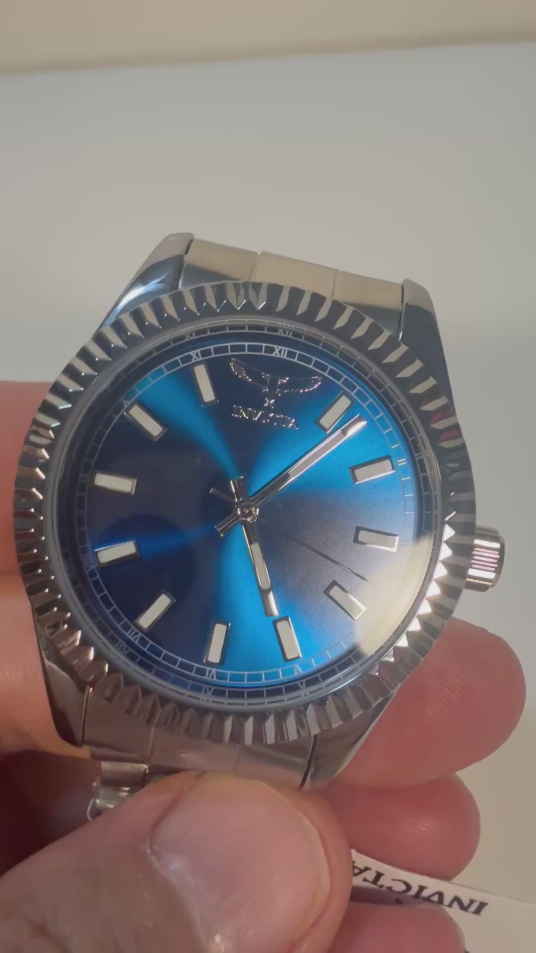 69015 Invicta Mens Specialty Stainless Steel 40mm Blue Dial 30m Bracelet Watch video