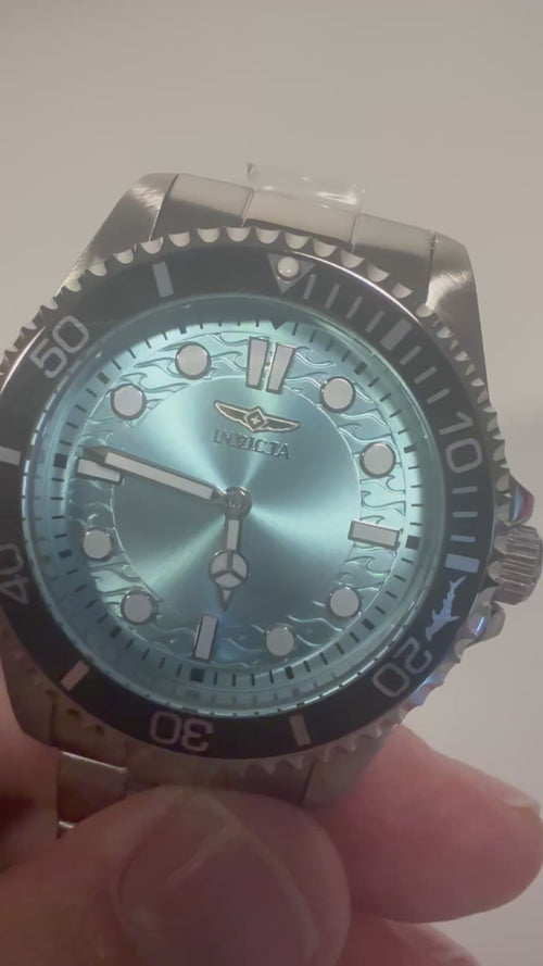 50325 Invicta Mens Pro Diver Crestcore 43mm Stainless Dark-Glo Steel Watch NIB video