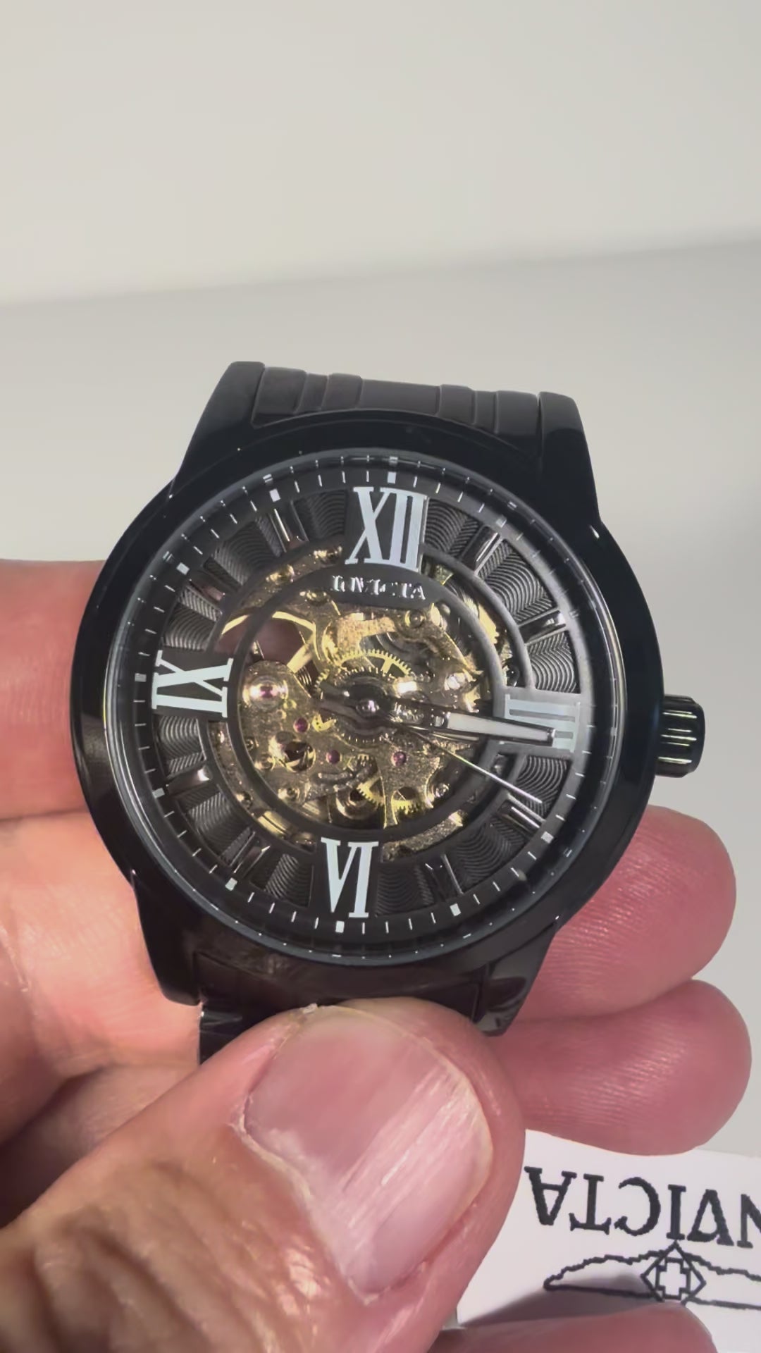 69507 Invicta Mens Objet D Art Artifice Automatic Skeleton Dial Stainless Steel video