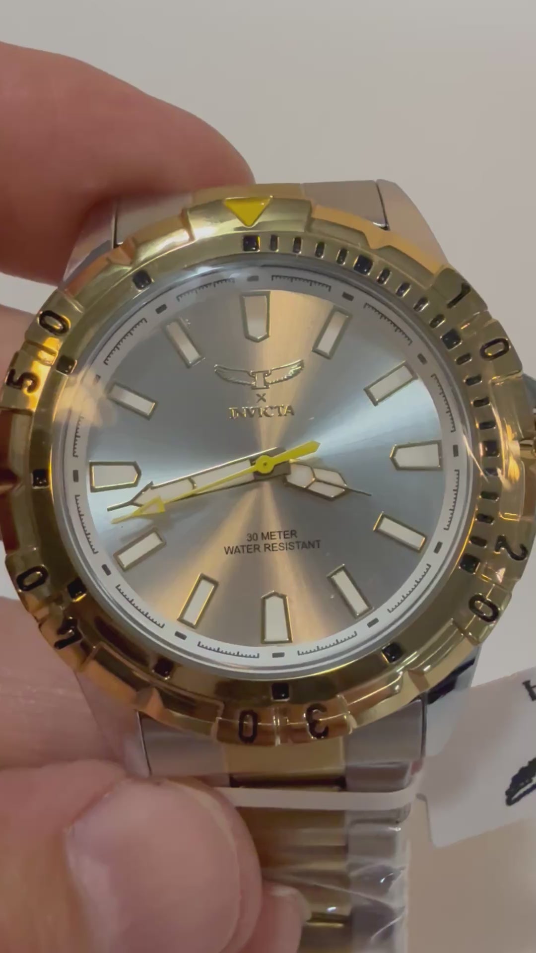 Invicta 69036 Specialty I Men 42mm Two Tone Silver Dial Quartz Bracelet Watch