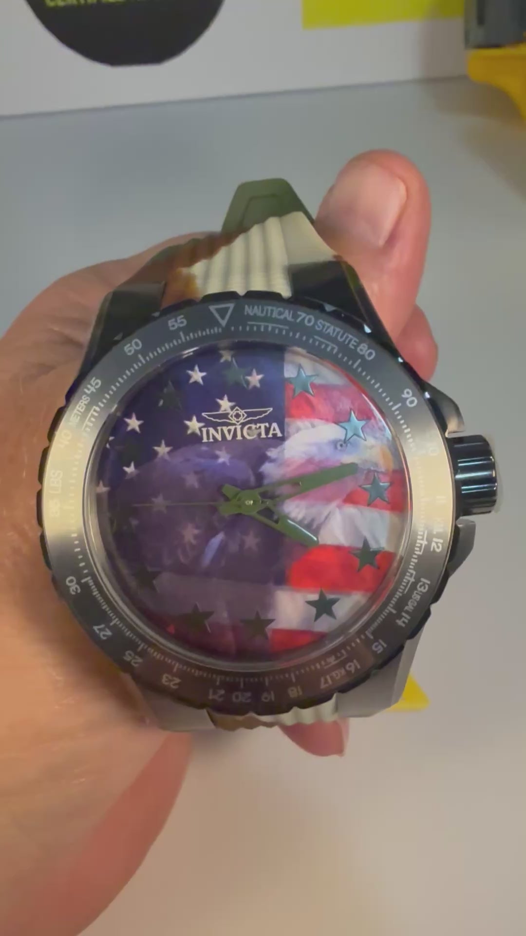 Invicta Aviator Patriotic Camo